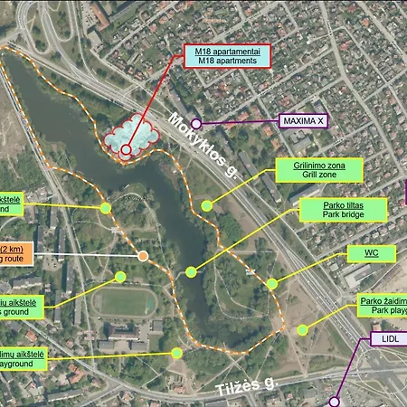 Butas M18 Waterside Park Apartments, Self Check-in, Free Parking, Wi-fi Klaipeda